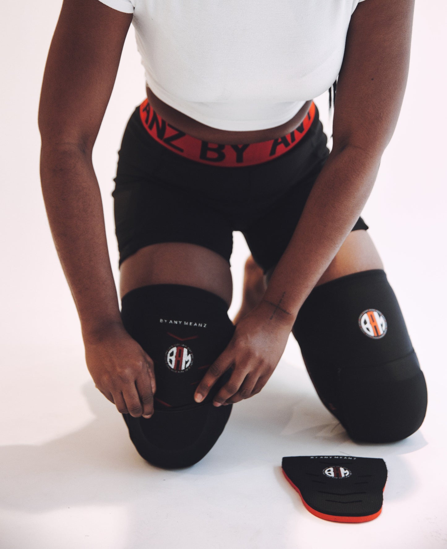 Women’s Knee Sleeves with Removable Knee Pads | By Any Meanz®