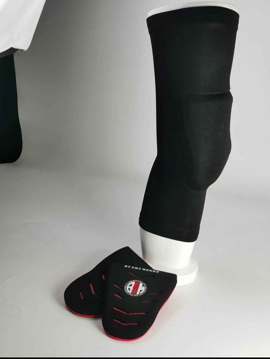 Workout Knee Sleeves with Removable Knee Pads — Padded Knee Protection for Fitness Training