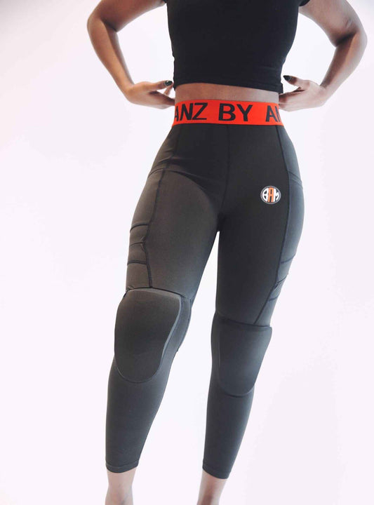 Padded Workout Leggings with Removable Knee Pads — Knee Protection for HIIT & Floor Training