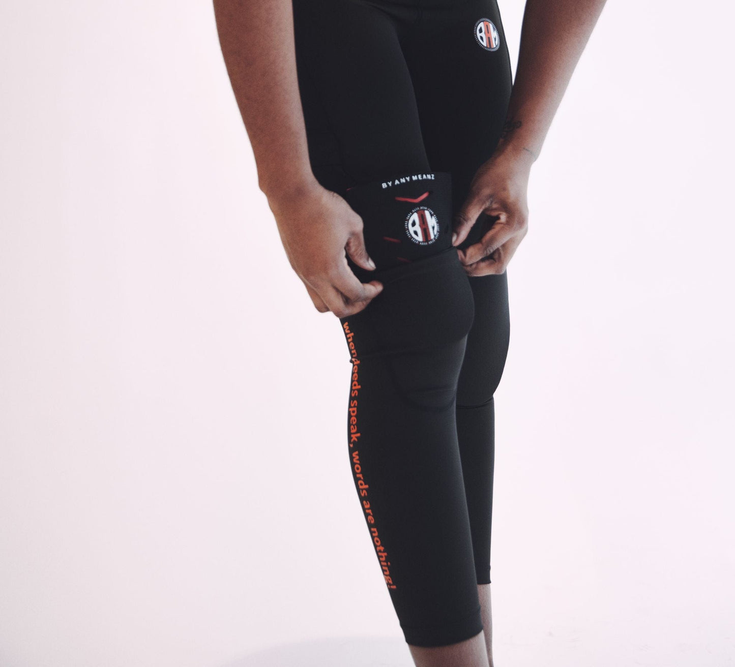 Men’s Compression Leggings with Removable Knee Pads | By Any Meanz®