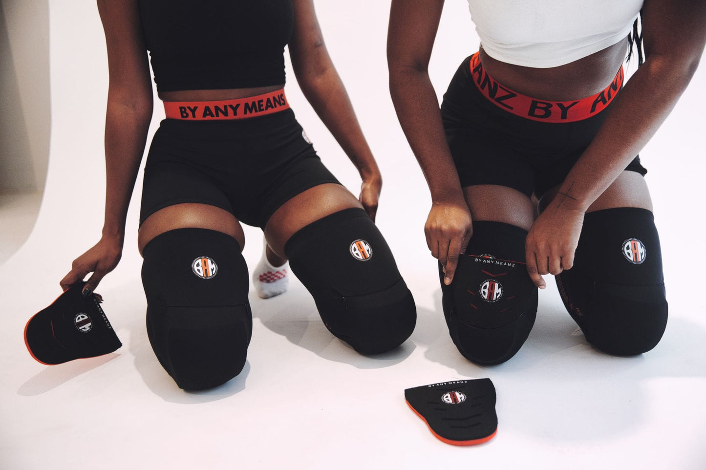 Women’s Knee Sleeves with Removable Knee Pads | By Any Meanz®